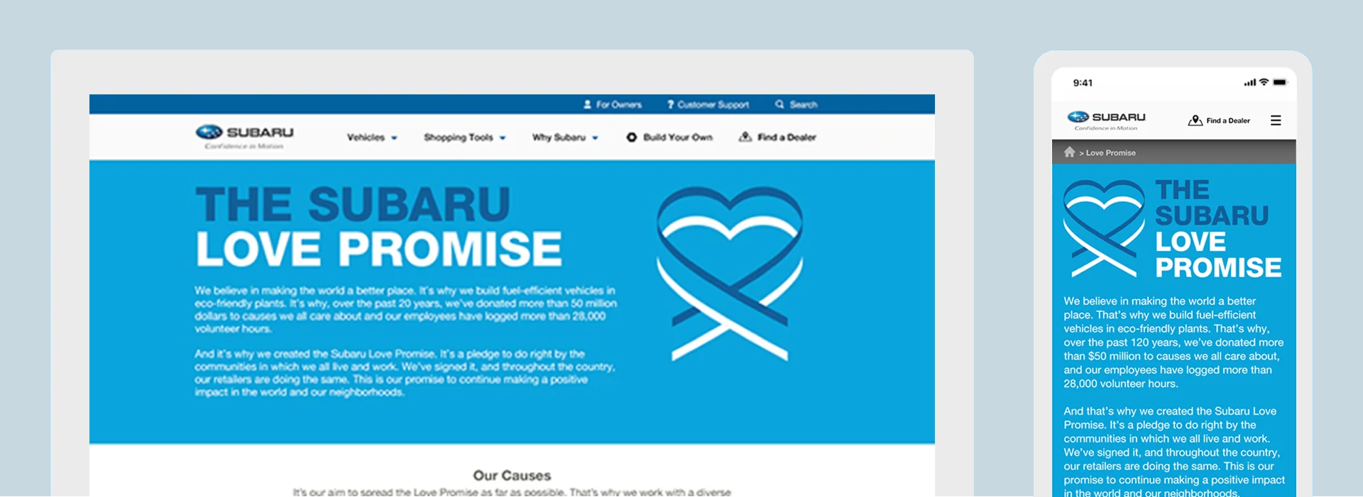 Subaru: Love Promise Campaign